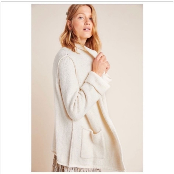 NWT Anthropologie Josie cardigan in ivory size XS - Picture 1 of 6